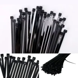 CHINEE 100 200 300mm Strong Black Plastic Cable Ties Zip Tie Wraps Organizer 100 500pcs