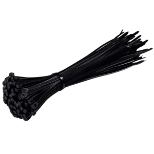 CHINEE 100 Pack Cable Zip 10 Inch Ties Sizes Reusable Cord Management Heavy Duty Outdoor Black White Zip Ties