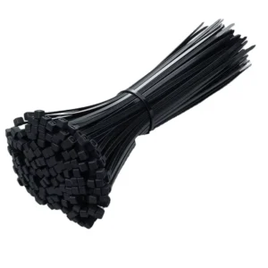 CHINEE 100 Pcs Pack Strong Never Break Self-locking Black Nylon Zip Ties Heavy Duty Plastic Cable Tie