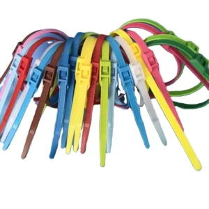 CHINEE 100 Pcs Strong Self Locking Heavy Duty Plastic Zip Ties Never Break Nylon Cable Tie Wraps Protective Tube Naughty Castle