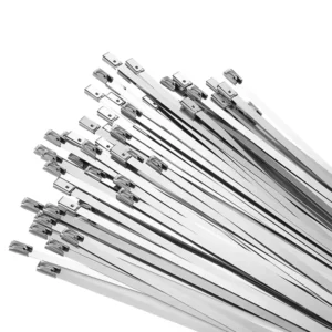 CHINEE 1000 Pcs Heavy Duty 304 Stainless Steel Zip Ties 5.9 Inch Self Locking Cable Ties for Exhaust Machinery Outdoor Multi Purpose