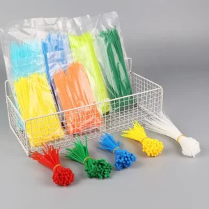 CHINEE 100PCS Pack Strong Tensile Nylon Cable Zip Ties Self Locking Type 2.5/3.6/4.8/7.6mm Width Nylon 66 Material