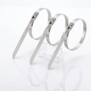 CHINEE 100PCS Stainless Steel Zip Tie 4.6*1000mm High Tension Anti Loose Strap for On Site Installation