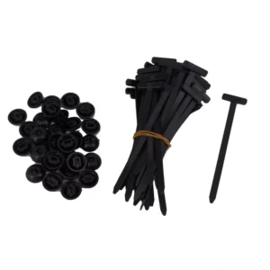 CHINEE 100pcs Nylon Universal Cable Ties Heavy Duty Self Locking Zip TiesPin Button Design UV Resistant Car Body Fasteners for Daily