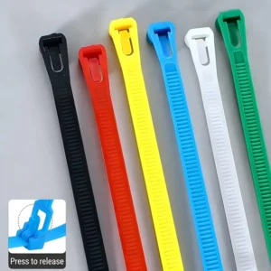 CHINEE 10x1200mm Releasable Industrial Cable Ties CE ROHS Certified 9*1200mm High Quality Reusable Nylon Zip Ties Adjustable Length 47″