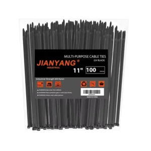CHINEE 11 Inch Zip Ties 50 LBS Tensile Strength Heavy Duty Cable Wire Ties With Self Locking Adju 4.8*275mm