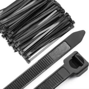 CHINEE 11inch Black PA66 Cable Tie Self locking Zip Pack of 100pcs Nice Use for Cable