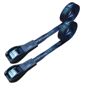 CHINEE 15 Ft Tie Down Strap Lashing Strap With Rubber Padded Cam Lock Buckle for Car Roof Rack Kayak Canoe SUP Surfboard Ratchet Strap