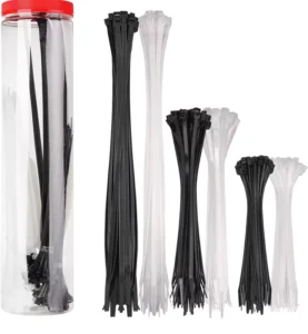 CHINEE 150MM Long 3.6MM Nylon Cable Ties Self-Locking Plastic Zip Ties Wire Tie Wrap in 100 Pcs Bag