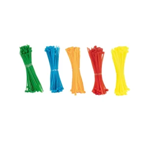 CHINEE 18 Inch Black Zip Ties Heavy Duty 100 PACK Nylon66 Self locking ZIP Ties White Black color 200mm 250mm 300mm 350mm