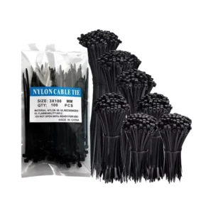 CHINEE 2.5*150mm 200mm 250mm 300mm Black White Custom Colors Self Locking Wire Nylon Cable Ties for CE ROHS Certified
