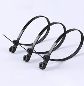 CHINEE 2.5mm 100mm 4.8mm 200mm 300mm Heavy Duty Self Locking Plastic Nylon PA66 Fixing Screw Mount Zip Cable Ties
