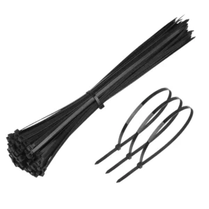 CHINEE 20 Inch 120LB Heavy Duty Nylon Cable Zip Ties 7.6*500mmm 100 Pcs Black White Multi Purpose Plastic Fasteners Wire Strap