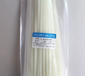 CHINEE 3.6*100 Soft Cable Nylon Tie Adjustable Nylon Cable Tie 100pcs bag