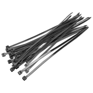 CHINEE 3.6X350mm Nylon 66 Cable Tie Self Locking Zipper White Black 350mm Length and 3.6mm Width Competitive Price