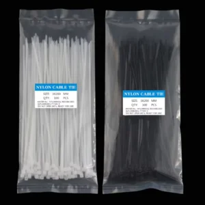 CHINEE 3.6×350 mm Length Plastic Zip Tie Resist Black Color Tie Wrap Selflocking Nylon 66 Cable Ties