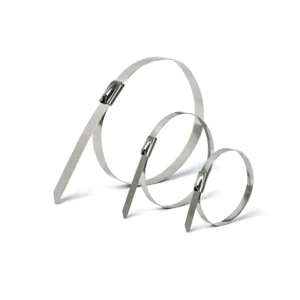 CHINEE 304/316 Stainless Steel Ball Lock Cable Ties with Custom Logo 7.9mm X 500mm for Industrial Use