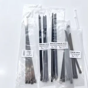 CHINEE 304 Stainless Steel Self Locking Cable Tie High Temperature Resistant Metal Cable Binding Strap