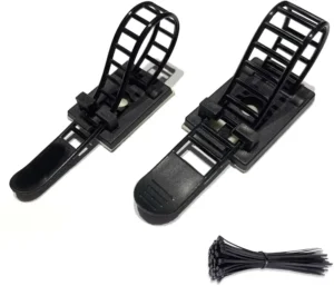 CHINEE 3M Adhesive Backed Adhesive Cable Management Clips Adjustable Clamp Wire Holder Organizer Cable