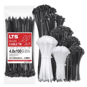 CHINEE 4.8*100 Nylon Cable Ties Heavy Duty Self Locking Zip Ties Durable Plastic Wire Fasteners For Home Office Garage Organizing