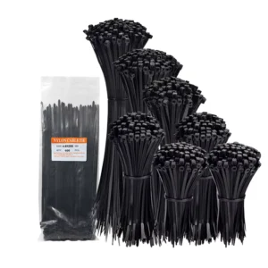 CHINEE 4.8*250 Manufacturer Black Custom Color PA66 Heavy Duty Plastic Self locking Zip Tie Nylon Cable Ties