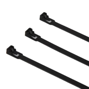 CHINEE 4.8*250mm Black Nylon Cable Ties 100pcs Releasable with Good Quality 4.8mm Width
