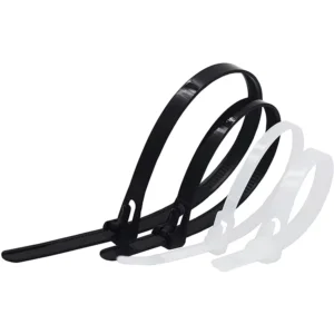 CHINEE 4.8*250mm Reusable Nylon Releasable Adjustable Cable Tie UV & Acid/Alkali Resistant for Industrial Use