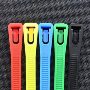 CHINEE 4.8*300 Releasable and Reusable Nylon Cable Ties Plastic Tie Straps Plastic Wire Tie