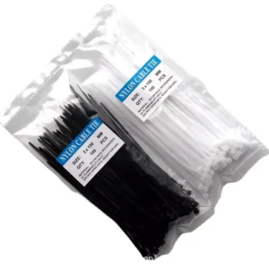 CHINEE 4.8*300 Releasable and Reusable Nylon Cable Ties Plastic Tie Straps Plastic Wire Tie