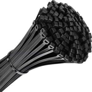 CHINEE 4.8*350MM Cable Tie Black/White Zip Tie Self-locking Nylon Cable Tie