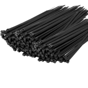 CHINEE 4.8mm*300mm Black Self Locking Cable Ties Nylon Zip Tie Wire Wrap