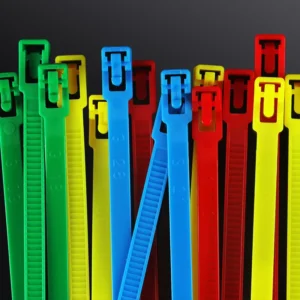 CHINEE 5*150mm Black Nylon Cable Tie Fastener Zip Tie Reusable and Removable Plastic Releasable Fastening
