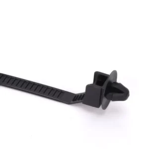 CHINEE 6.3x169mm Self Locking Nylon 66 Arrowhead Zip Ties X26 Push Mount Cable Ties for Hole 6.8 8mm Plate Thickness 0.5 2.4mm