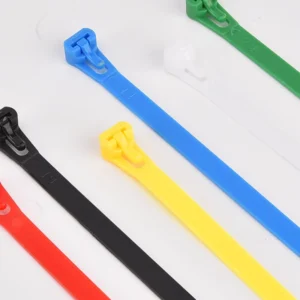 CHINEE 7.2*100mm Colorful Releasable Cable Ties 4 Colors Reusable Binding Straps