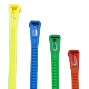 CHINEE 7.2*300 mm and Other Sizes Releasable Reusable Cable Ties with Black White Red Blue and Yellow