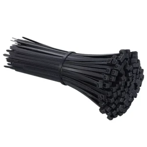 CHINEE 7.6*400MM Heavy Duty Nylon Cable Tie Black White Self locking with 120LBS Tensile Strength for Industrial Use