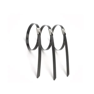 CHINEE 7.9*900mm Black Coated Heavy Duty Stainless Steel 304 Cable Zip Tie