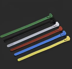 CHINEE 8x400mm Releasable Nylon Cable Ties 7.6x400mm Reusable Zip Ties Industrial Use Length 16″