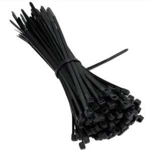 CHINEE 9*450MM Self Locking Heavy Duty Black White Nylon6 Cable Ties with 175LBS Tensile Strength