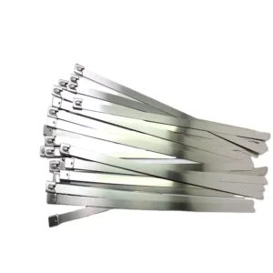 CHINEE AISI 304 316 Stainless Cable Ties 8x290mm Salt Water Oil Resistant 350lbs Heavy Duty