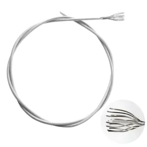 CHINEE ASTM 304 SS Steel Cable Single Strand 1×7 0.3mm Wire Rope for Release Cord