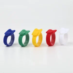 CHINEE Adjustable 200mm Length Cable Ties with Reusable 250mm Width Hook and Loop Fastener Double Side Strap Type Releasable