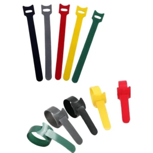 CHINEE Adjustable Cable Tie Strap Reusable Back to Back Releasable Hook and Loop Cable Wrap With Printed Logo Cable Ties Velcroes