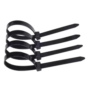 CHINEE Adjustable Releasable Zipper Tie Reusable Wire Wrapped Nylon Cable Tie for Manual Packing