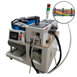 CHINEE Automatic Feeding Handheld Nylon Cable Tie Locking Cutting Wire Making Machine Nylon Cable Tie Strapping Cutting Machine