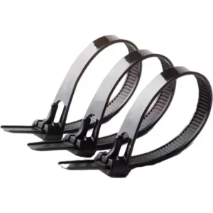 CHINEE Automatic Reusable Releasable Nylon 66 Cable Ties 7.6mm X 400mm Adjustable