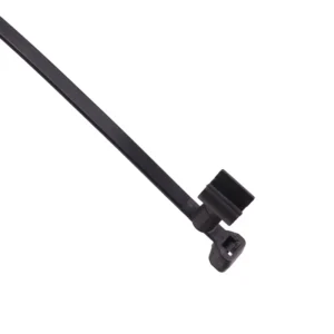 CHINEE Automotive Self-Locking Cable Ties Zip Ties in Black Wear Proof for Car Maintenance and Zip Tie