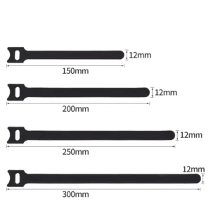 CHINEE Back to Back Hook and Loop Strap Fastener Colorful Reusable Velcroes Cable Ties Elastic Band