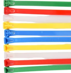 CHINEE Bag of 100 Colorful Multi Function Reusable PA66 Nylon Cable Ties Relsasable Nylon 66 Material 100pcs Bag