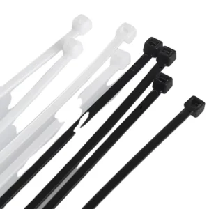 CHINEE Black 200mm Nylon66 Wire Cable Ties Heavy Duty Magnetic Self Locking Zip Tie with Customized Logo
